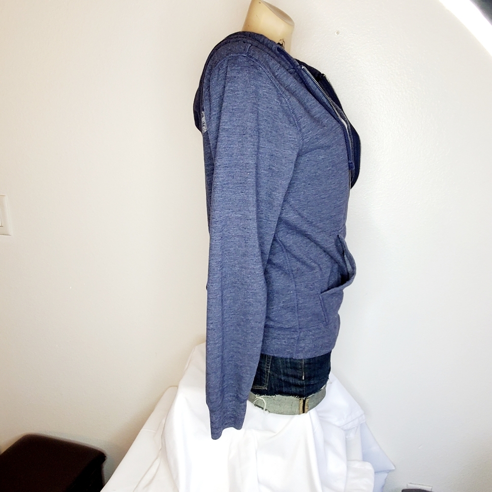 Fender & Lucky brand zip front hoodie in blue S - Picture 3 of 7